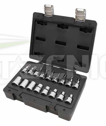 Beta tools easy beta 923 E/FTXC17 valise kit 17 clés à douilles branchement  1/2'' TORX mâle femelle