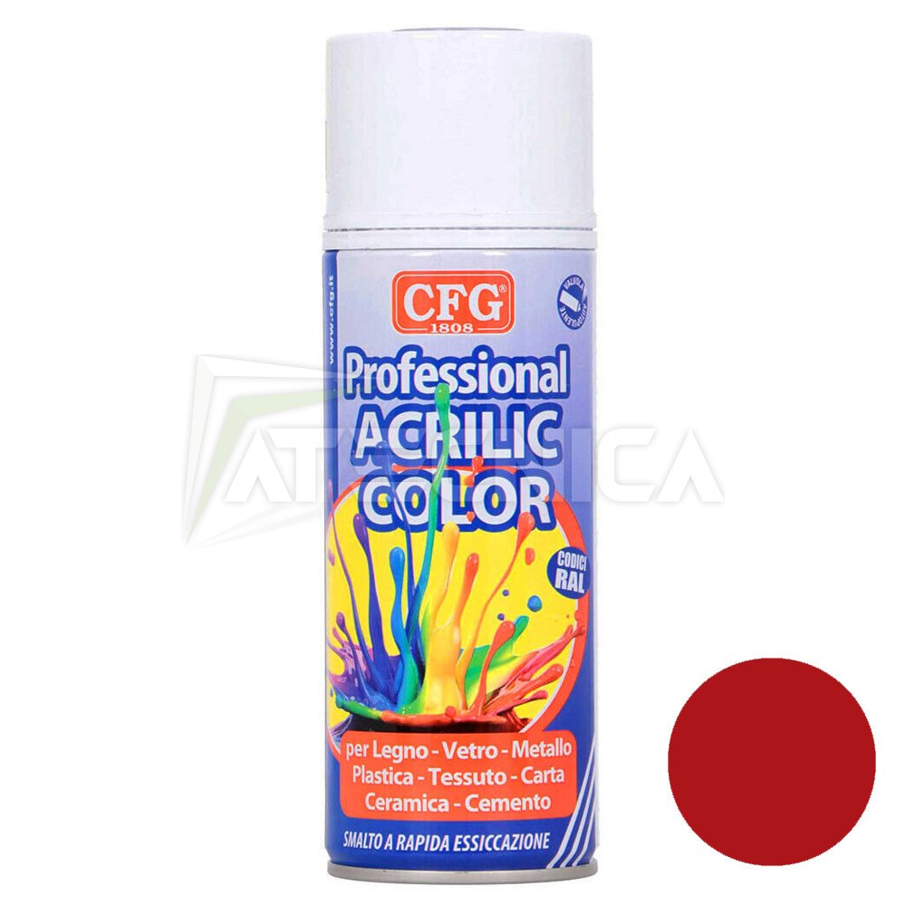 Bombe de peinture rouge signal RAL 3001 CFG SP3001 400ml