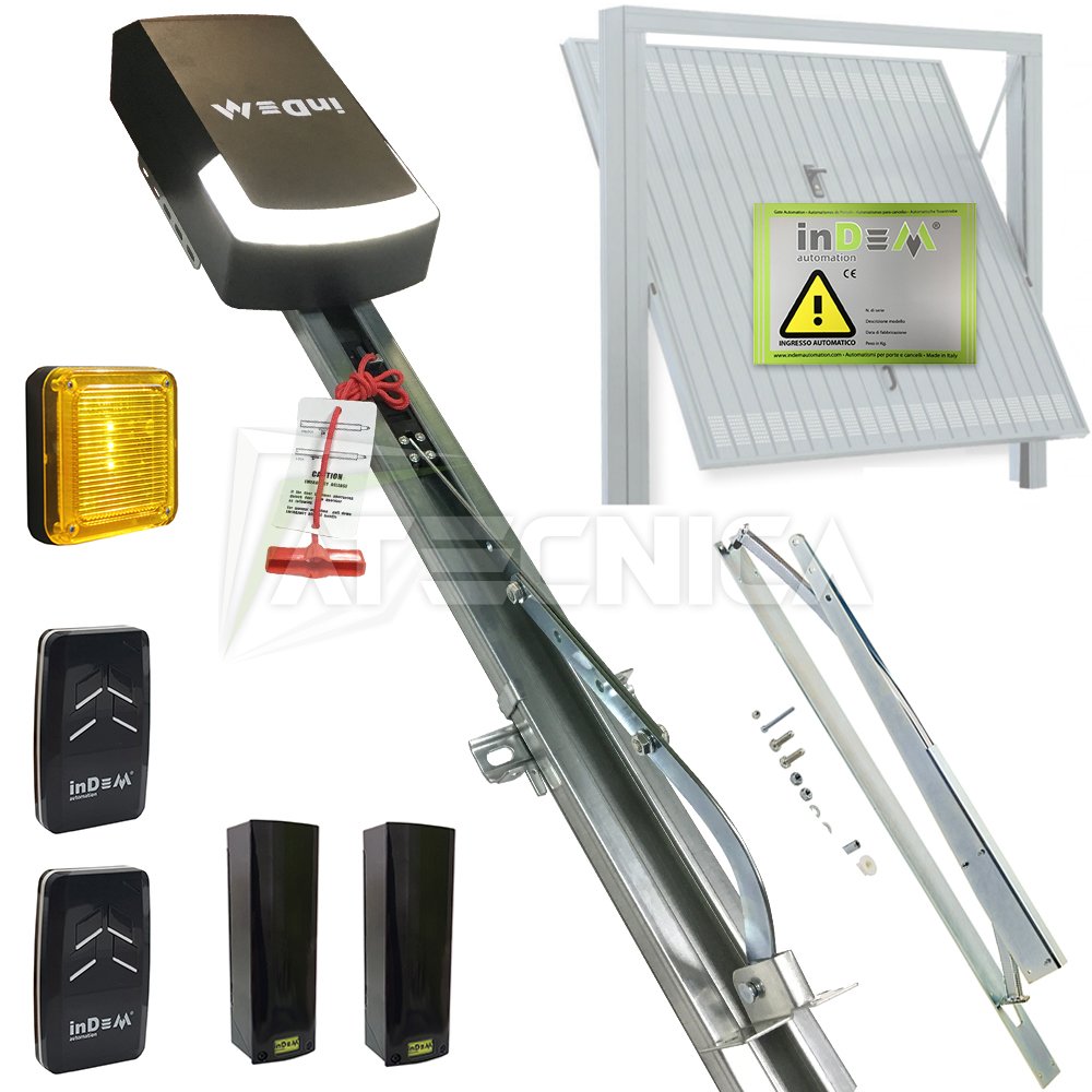 Kit Motorisation Porte De Garage Basculante KIT motorisation de portes basculantes à contrepoids 15 m² INDEM TIRO 100 | Atecnica