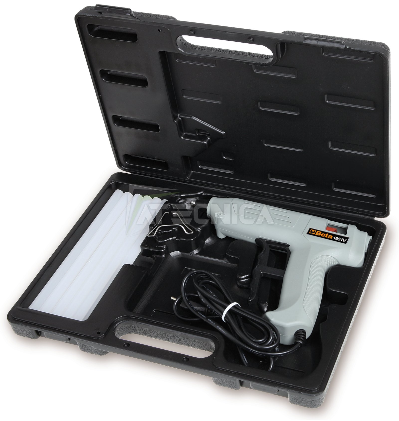 Pistolet pour colle à chaud Beta 1851VK en valise avec 12 bâtonnets colle  de recharge
