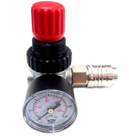 Régulateur de pression Fiac 970 avec manomètre et un robinet rapide pour  compresseurs