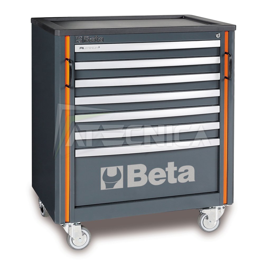 Servante d'atelier BETA 7 tiroirs avec coffre latéral